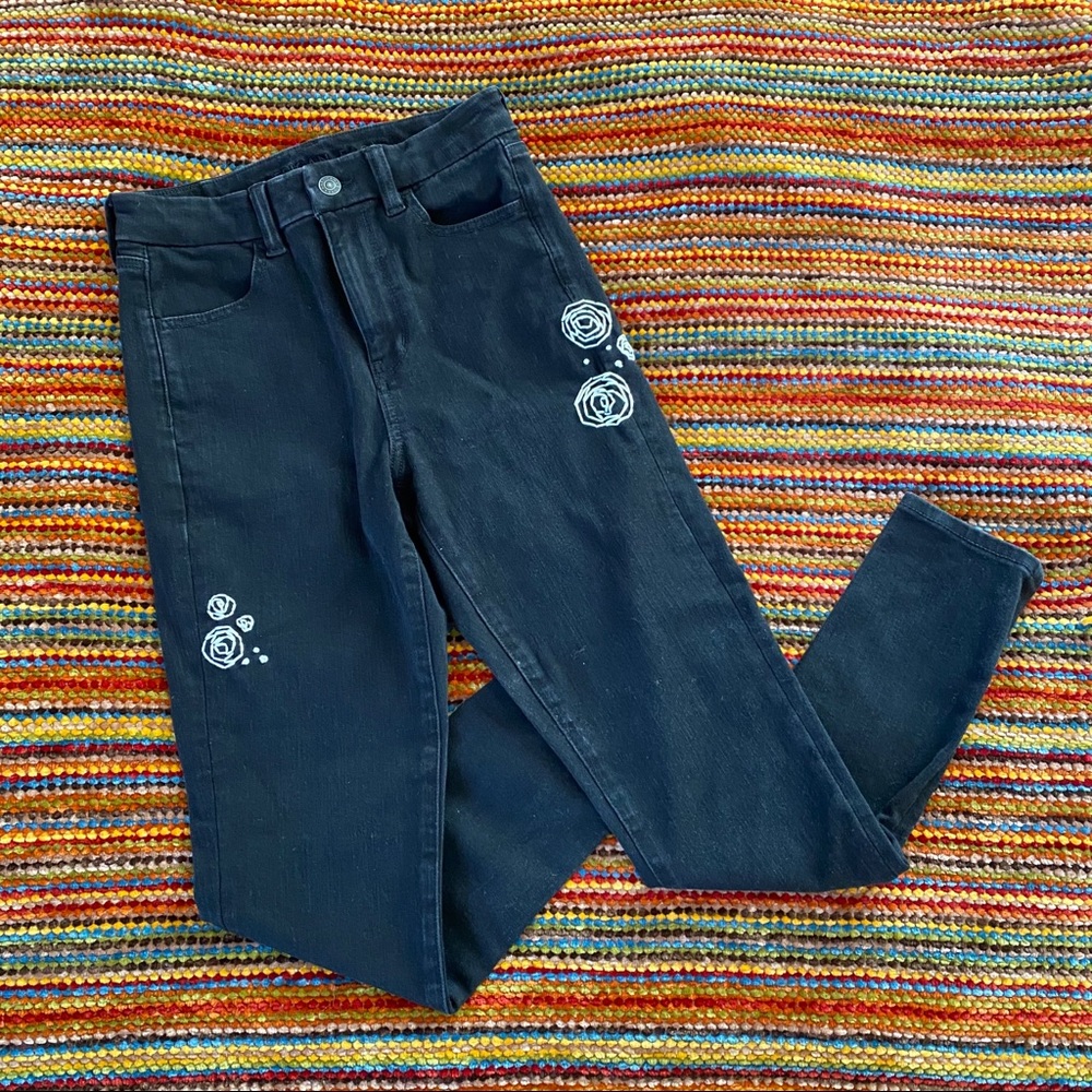 Hand Embroidered AE Jeans